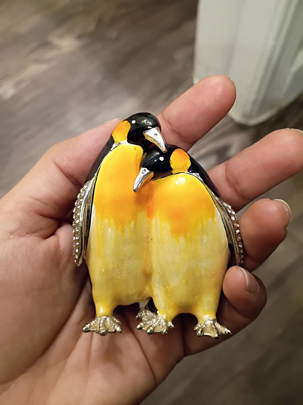 Penguin Trinket Box, Jwerly Box With Magnet Closed  - Fashion Jewelry